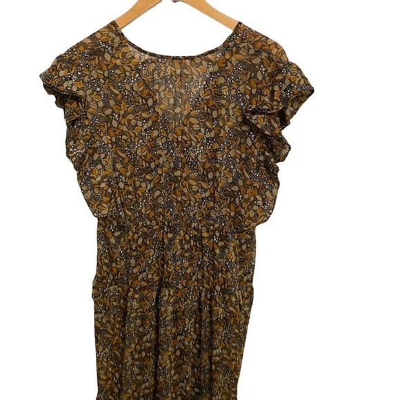 Ba&sh Samanta Dress Maxi Botanical Carbon Size L - Picture 5 of 9